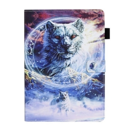 Flip Case Samsung Galaxy Tab S7 / Tab S8 Wolves