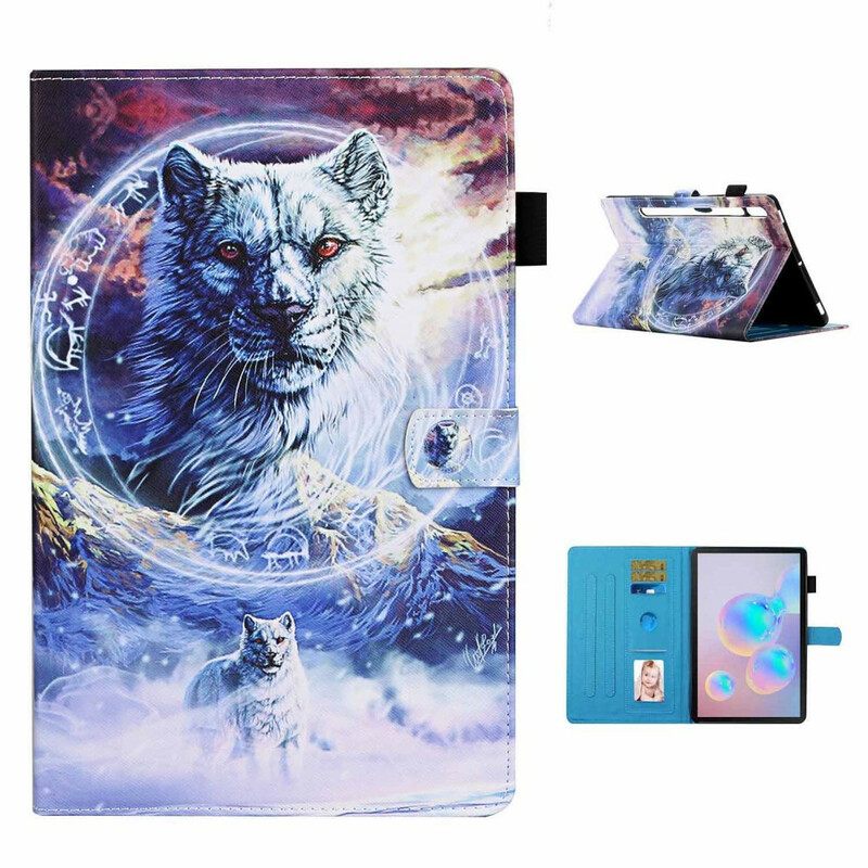 Flip Case Samsung Galaxy Tab S7 / Tab S8 Wolves