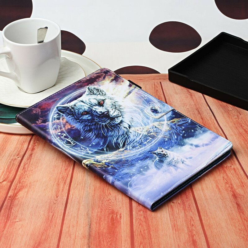 Flip Case Samsung Galaxy Tab S7 / Tab S8 Wolves