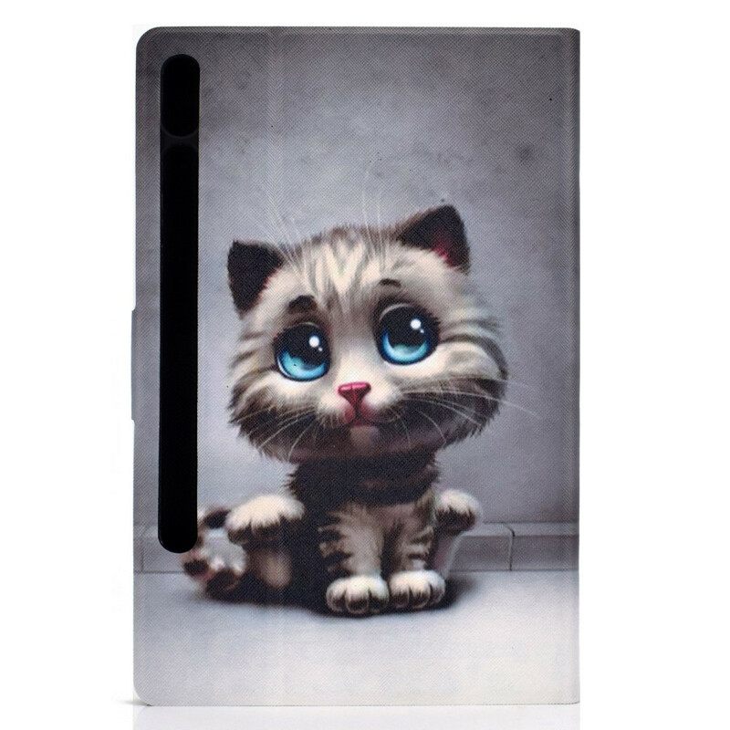 Kotelot Samsung Galaxy Tab S7 / Tab S8 Blue Eyes Cat