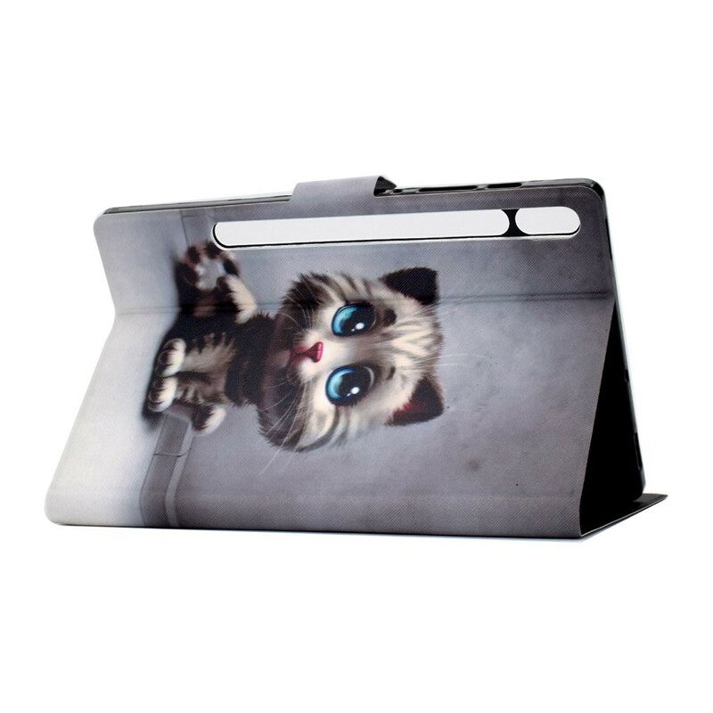 Kotelot Samsung Galaxy Tab S7 / Tab S8 Blue Eyes Cat