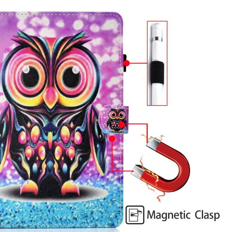 Kotelot Samsung Galaxy Tab S7 / Tab S8 Burst Owl