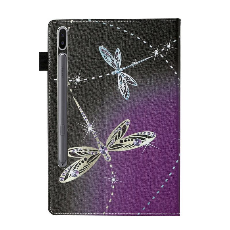 Kotelot Samsung Galaxy Tab S7 / Tab S8 Dragonflies