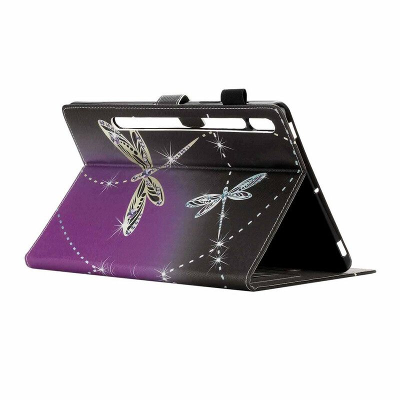 Kotelot Samsung Galaxy Tab S7 / Tab S8 Dragonflies