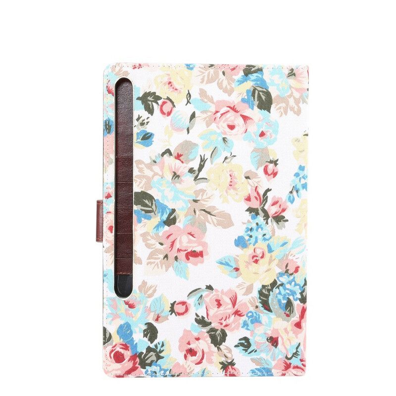 Kotelot Samsung Galaxy Tab S7 / Tab S8 Liberty Flowers