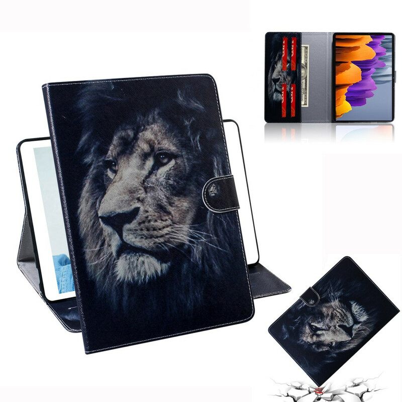 Kotelot Samsung Galaxy Tab S7 / Tab S8 Lion Head