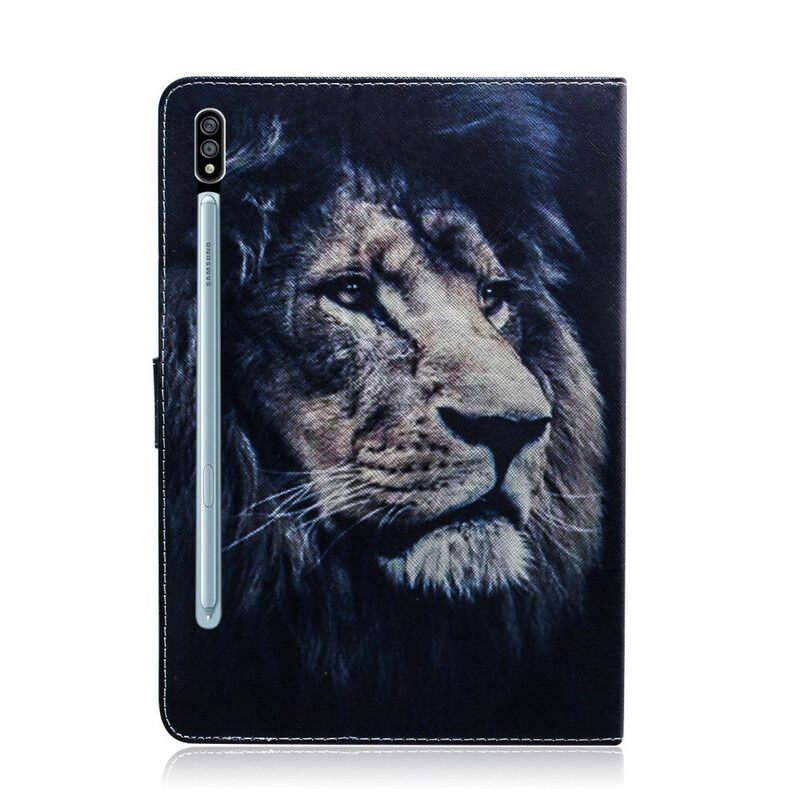 Kotelot Samsung Galaxy Tab S7 / Tab S8 Lion Head