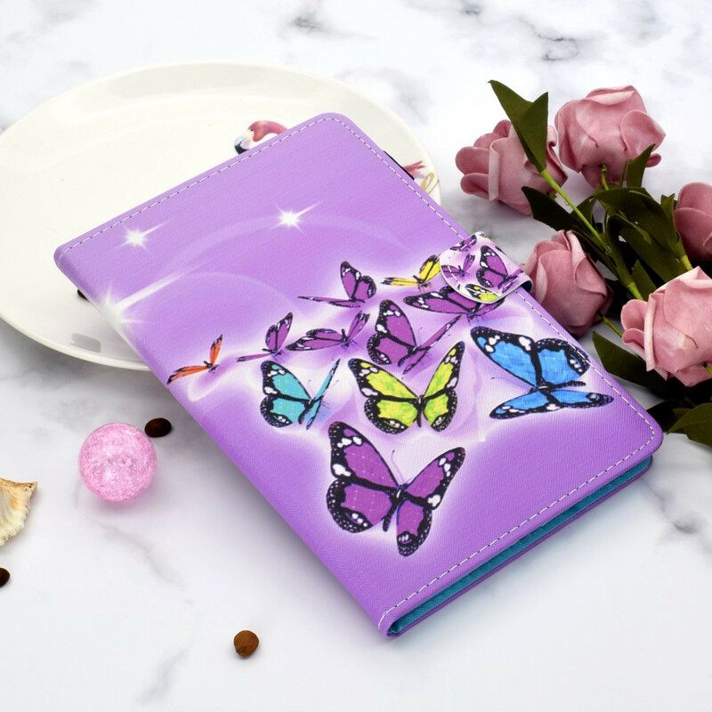 Kotelot Samsung Galaxy Tab S7 / Tab S8 Painted Butterflies