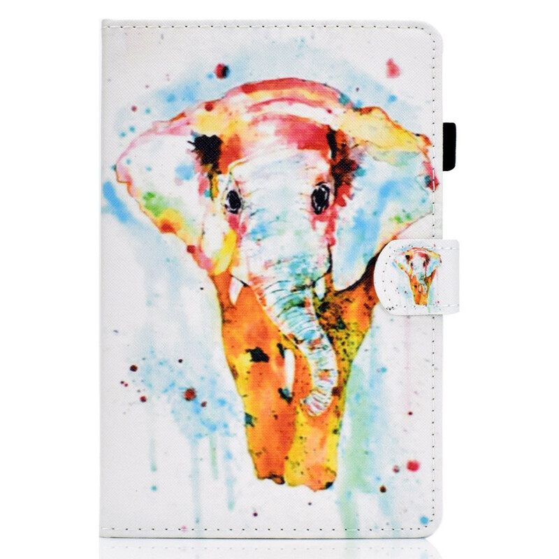 Kotelot Samsung Galaxy Tab S7 / Tab S8 Watercolour Elephant