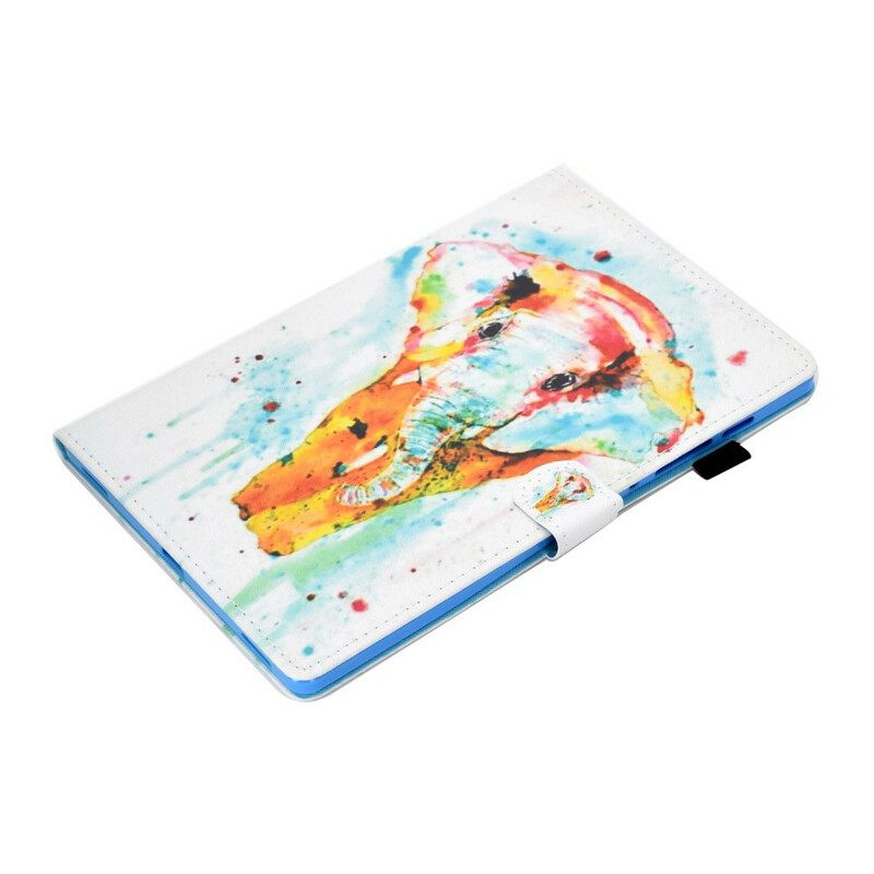 Kotelot Samsung Galaxy Tab S7 / Tab S8 Watercolour Elephant