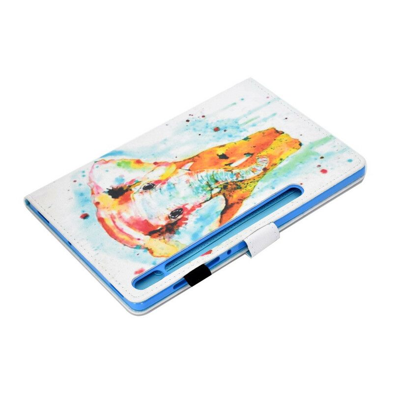 Kotelot Samsung Galaxy Tab S7 / Tab S8 Watercolour Elephant