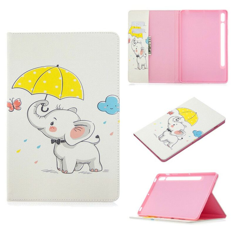 Kuoret Samsung Galaxy Tab S7 / Tab S8 Baby Elephant Kuvio