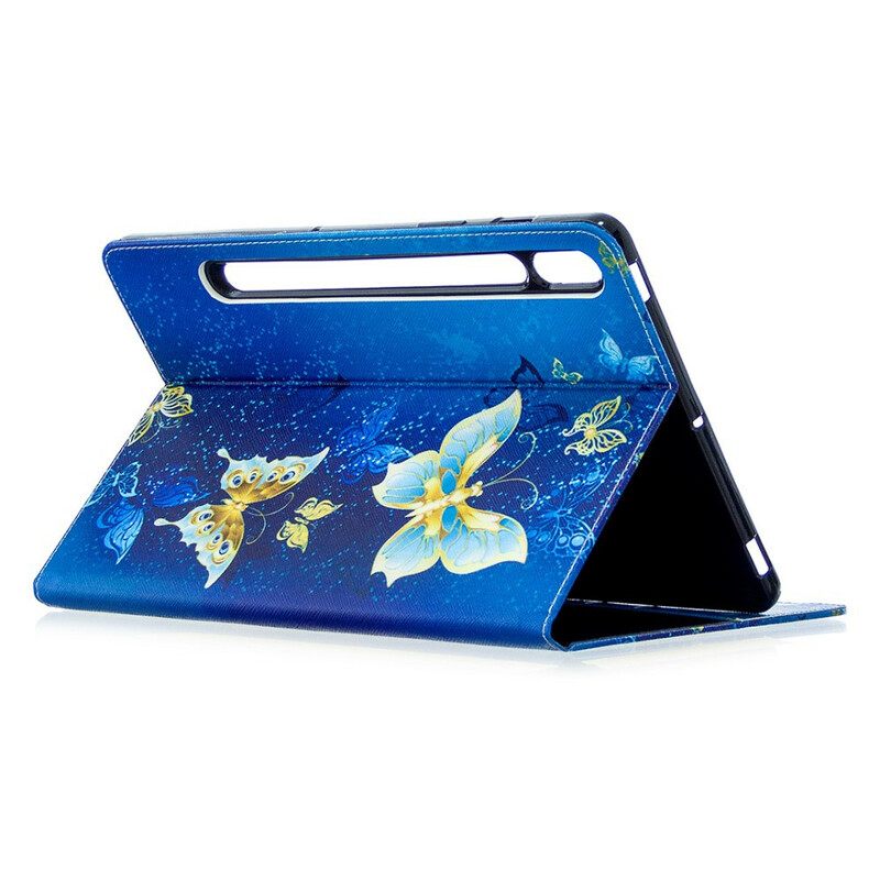 Kuoret Samsung Galaxy Tab S7 / Tab S8 Precious Butterflies