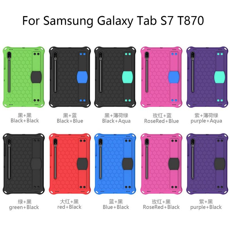 Kuori Samsung Galaxy Tab S7 / Tab S8 Eva Hihnan Tuella Ja Olkahihnalla