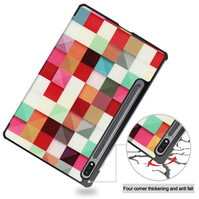 Puhelinkuoret Samsung Galaxy Tab S7 / Tab S8 Mosaic Stylus Pidike