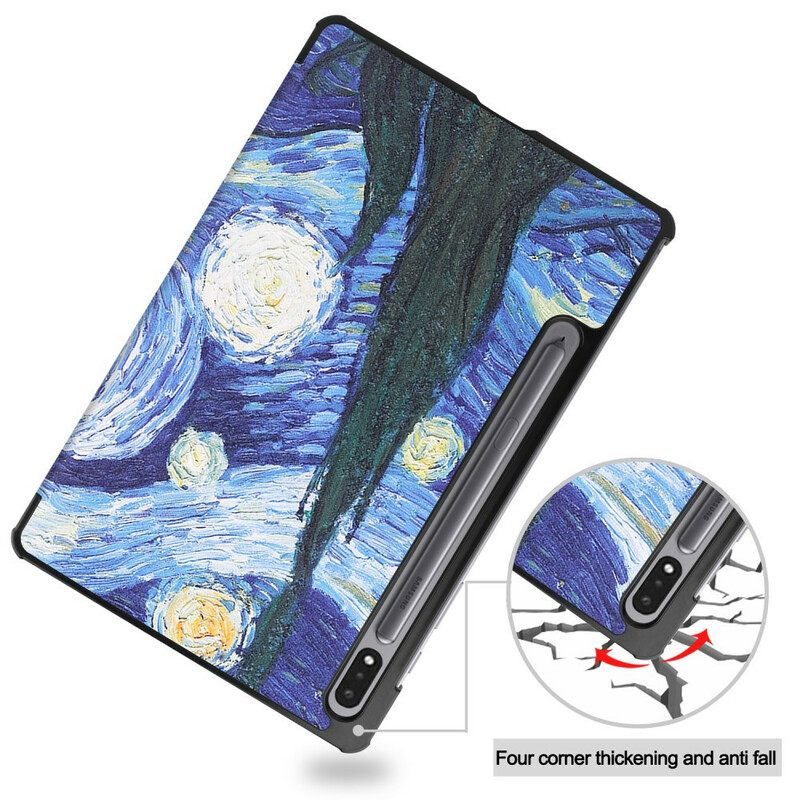 Puhelinkuoret Samsung Galaxy Tab S7 / Tab S8 Starry Night Kynäpidike