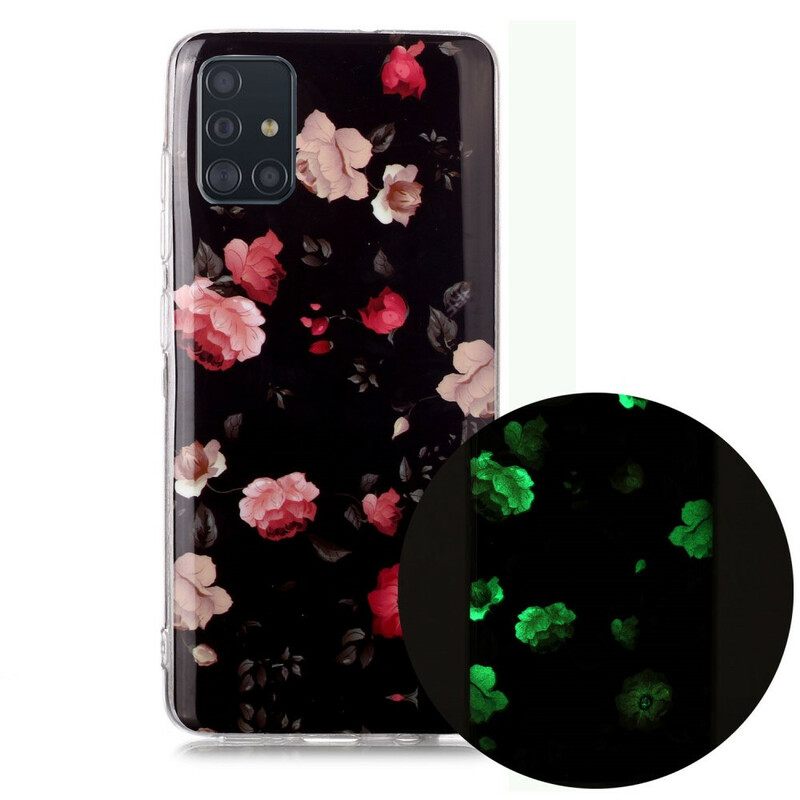 Case Samsung Galaxy A51 Fluorescent Floral Sarja