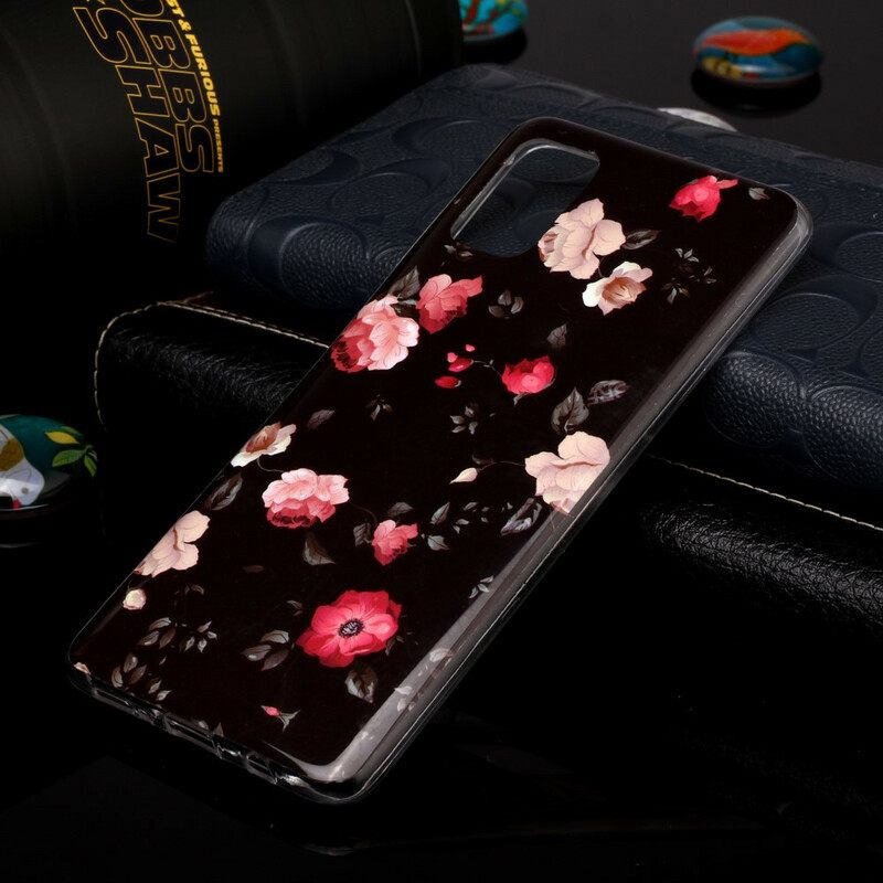 Case Samsung Galaxy A51 Fluorescent Floral Sarja