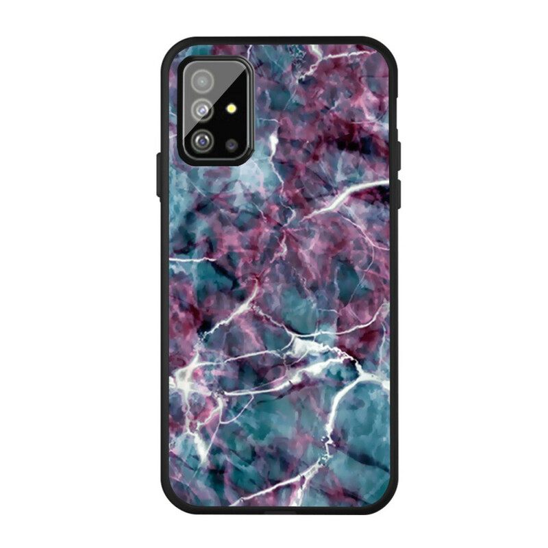 Case Samsung Galaxy A51 Purple Marble