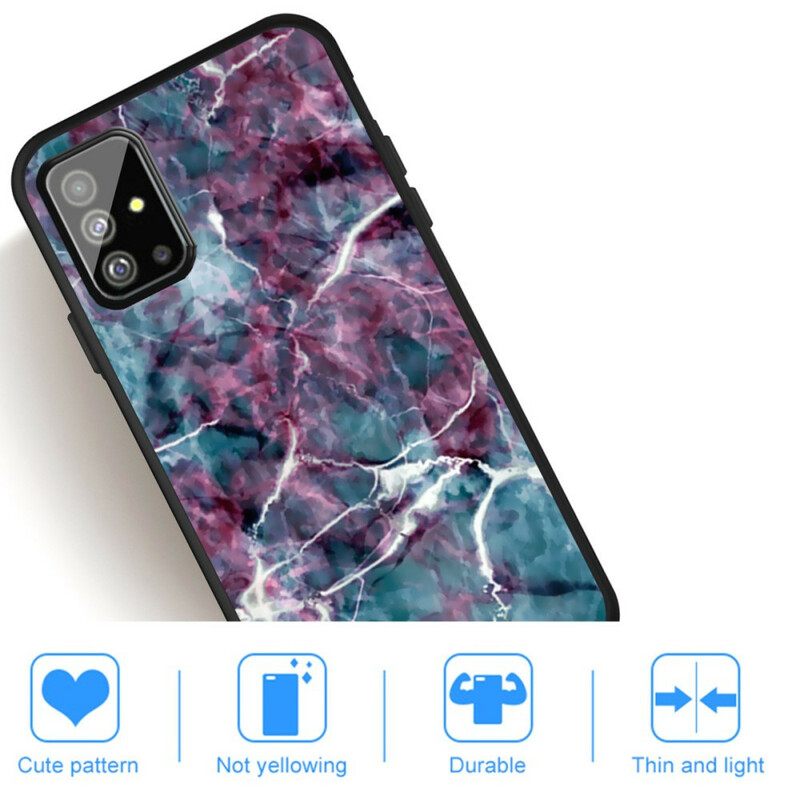 Case Samsung Galaxy A51 Purple Marble