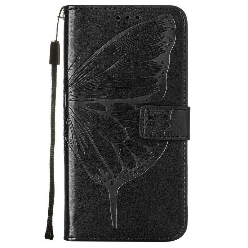 Flip Case Samsung Galaxy A51 Butterfly Design Kaulanauhalla