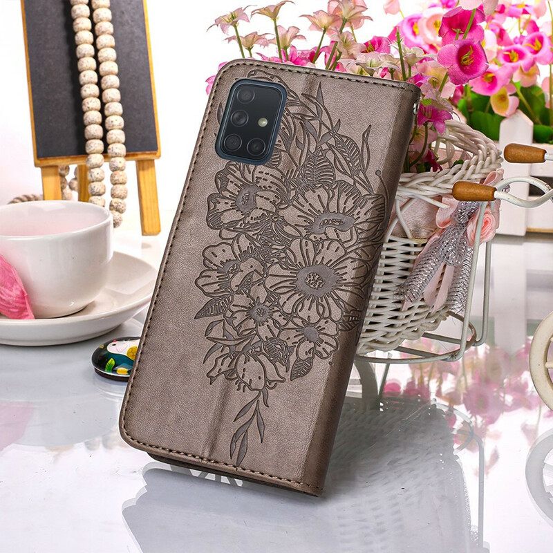 Flip Case Samsung Galaxy A51 Butterfly Design Kaulanauhalla