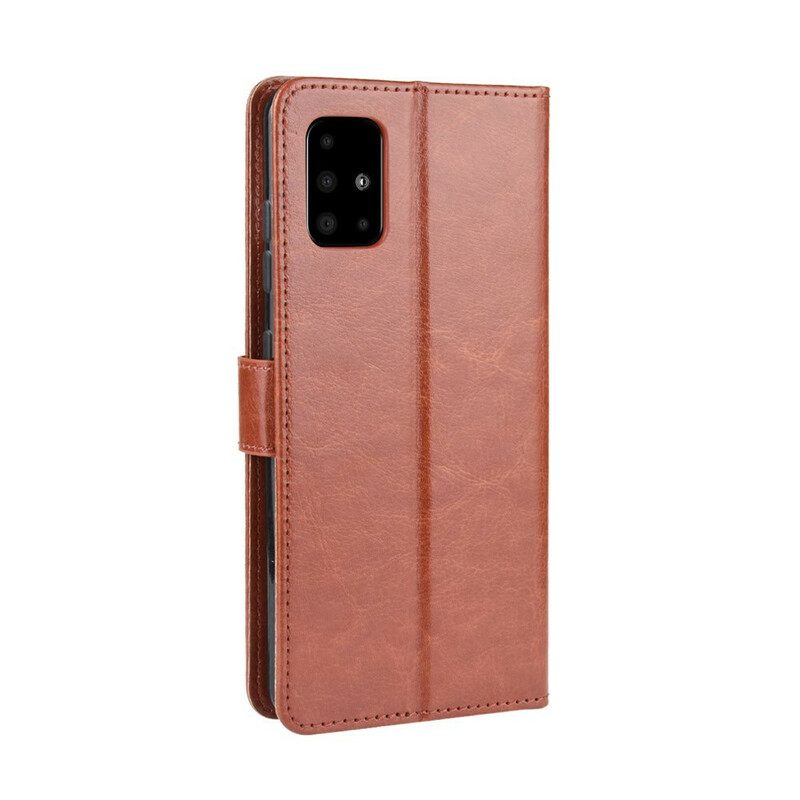 Flip Case Samsung Galaxy A51 Keinonahka Näyttävä