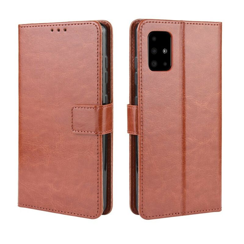 Flip Case Samsung Galaxy A51 Keinonahka Näyttävä