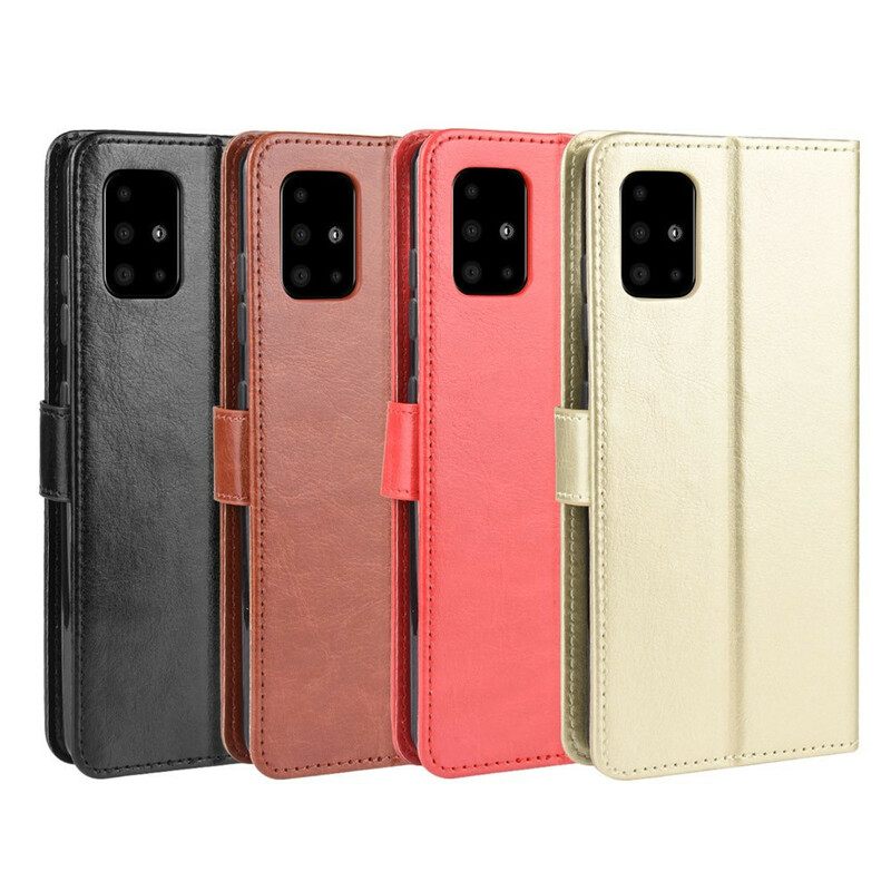 Flip Case Samsung Galaxy A51 Keinonahka Näyttävä