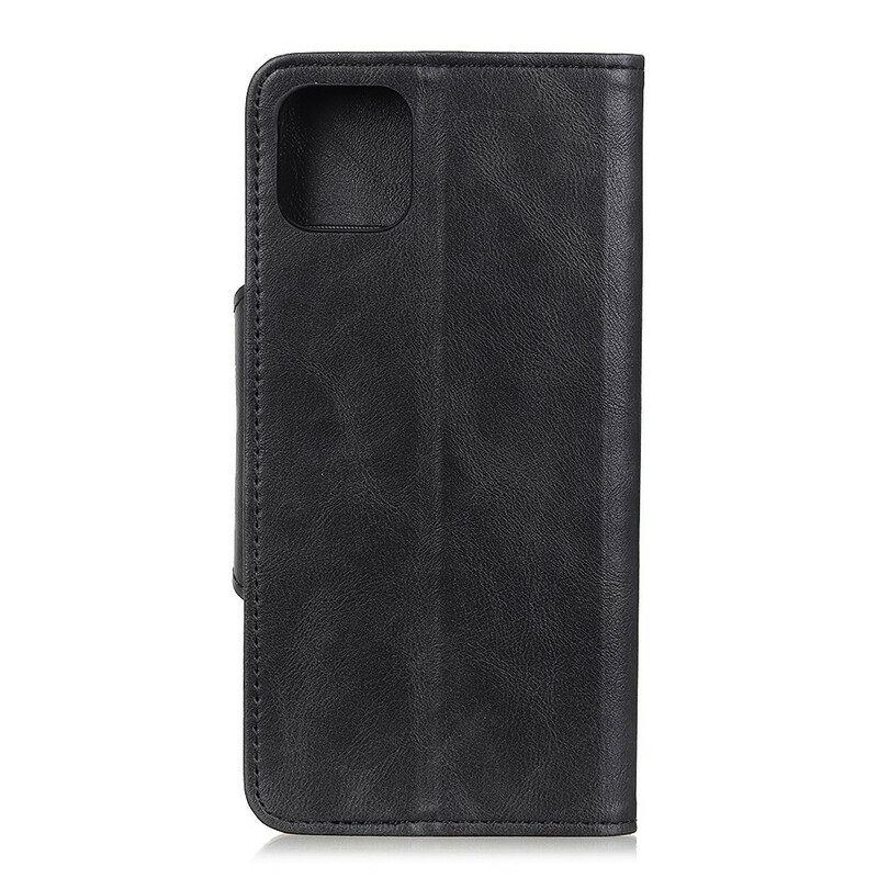 Flip Case Samsung Galaxy A51 Keinonahkapainike