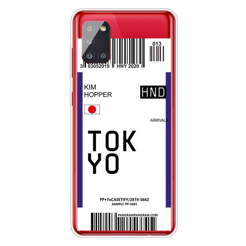 Kuori Samsung Galaxy A51 Boarding Pass Tokioon