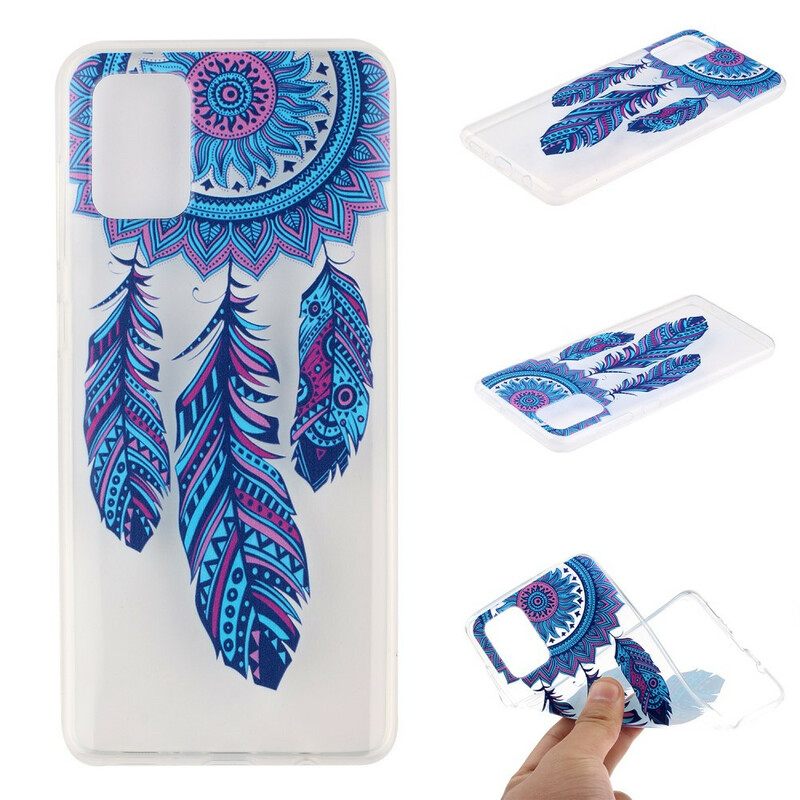 Kuori Samsung Galaxy A51 Dream Catcher Blue Feathers