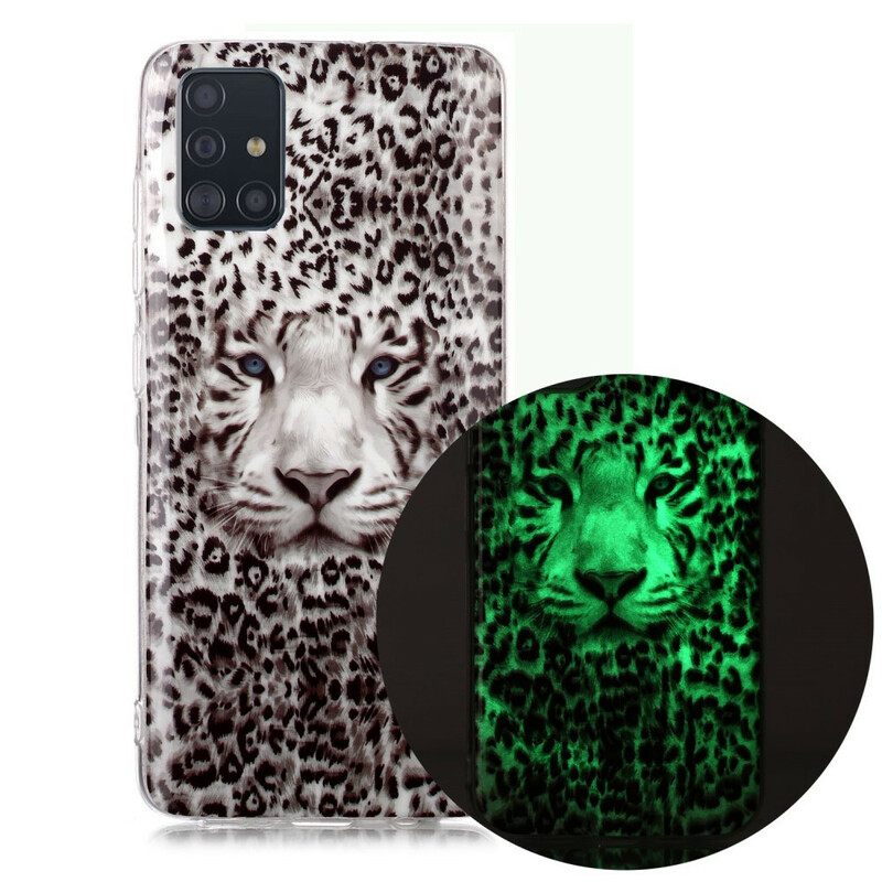 Kuori Samsung Galaxy A51 Fluoresoiva Leopard