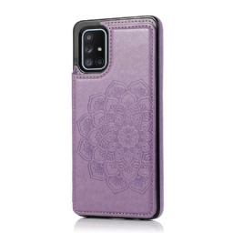 Kuori Samsung Galaxy A51 Mandala Print Korttikotelo