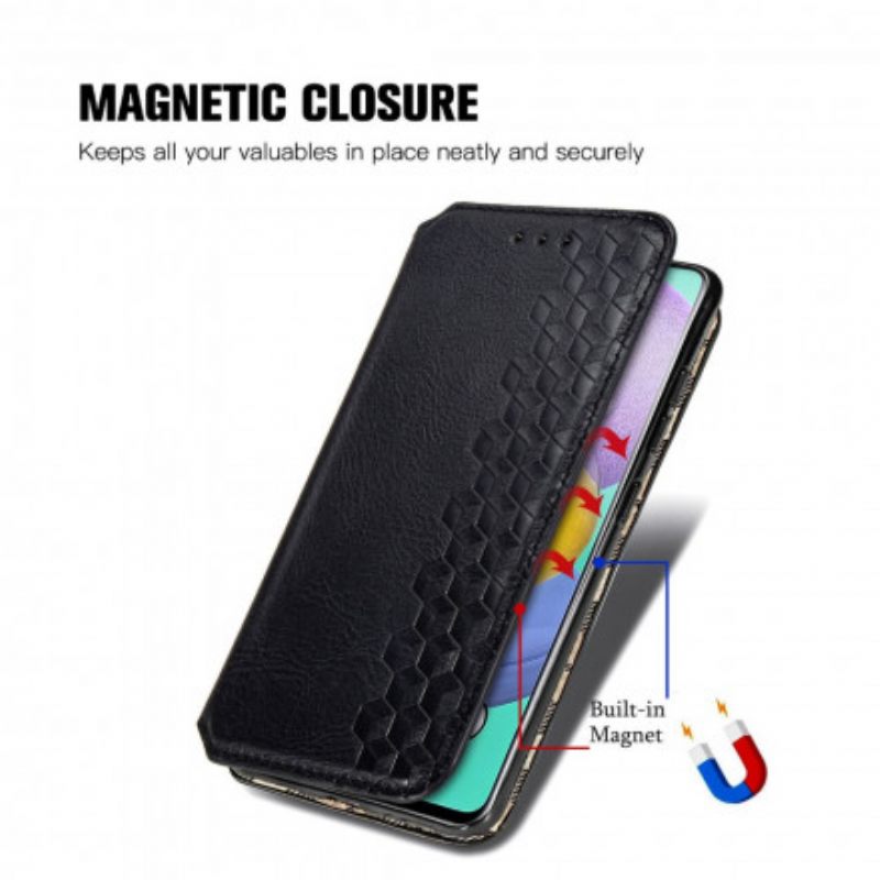 Puhelinkuoret Samsung Galaxy A51 Kotelot Flip Diamond Texture Leather Effect