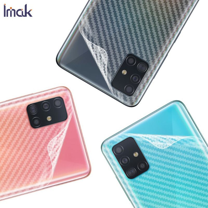 Selkäsuojakalvo Samsung Galaxy A51 Carbon Style Imak Puhelimelle