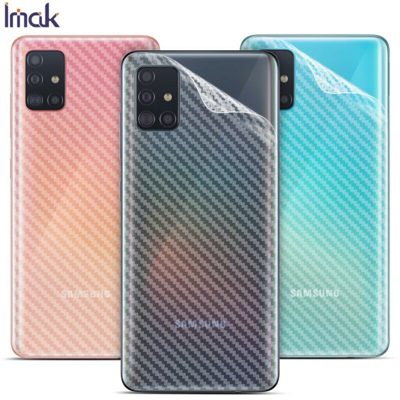 Selkäsuojakalvo Samsung Galaxy A51 Carbon Style Imak Puhelimelle