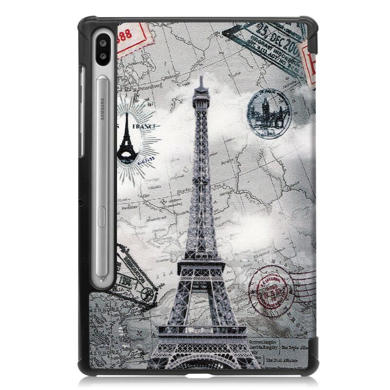 Puhelinkuoret Samsung Galaxy Tab S6 Retro Eiffel-torni