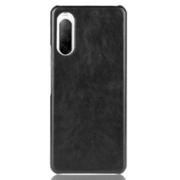 Case Sony Xperia 10 II Litchin Nahkaefekti