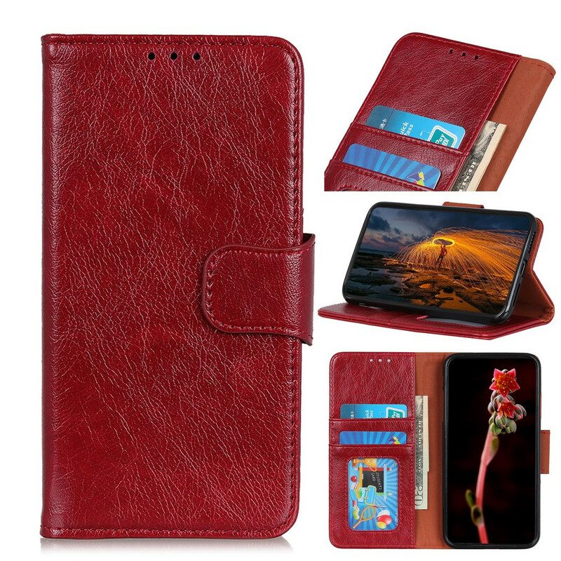 Flip Case Sony Xperia 10 II Haljattu Nappanahka