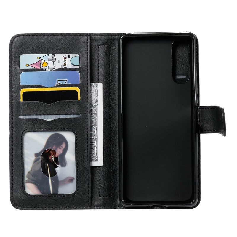 Flip Case Sony Xperia 10 II Monitoiminen 10 Kortin Pidike