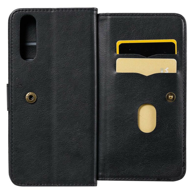 Flip Case Sony Xperia 10 II Monitoiminen 10 Kortin Pidike