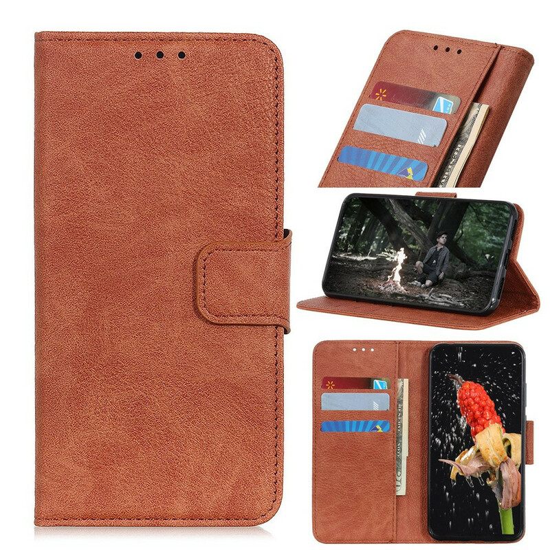 Kotelot Sony Xperia 10 II Faux Leather Litchi Business