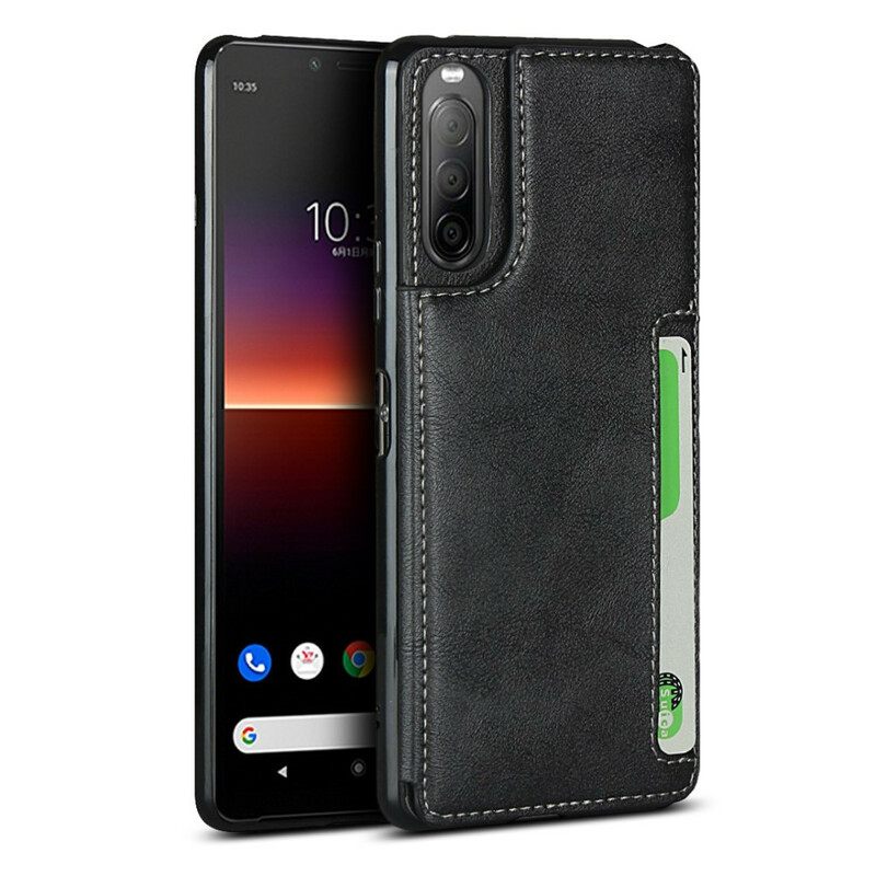 Kuori Sony Xperia 10 II Korttitelineen Jalusta Ja Kaulanauha