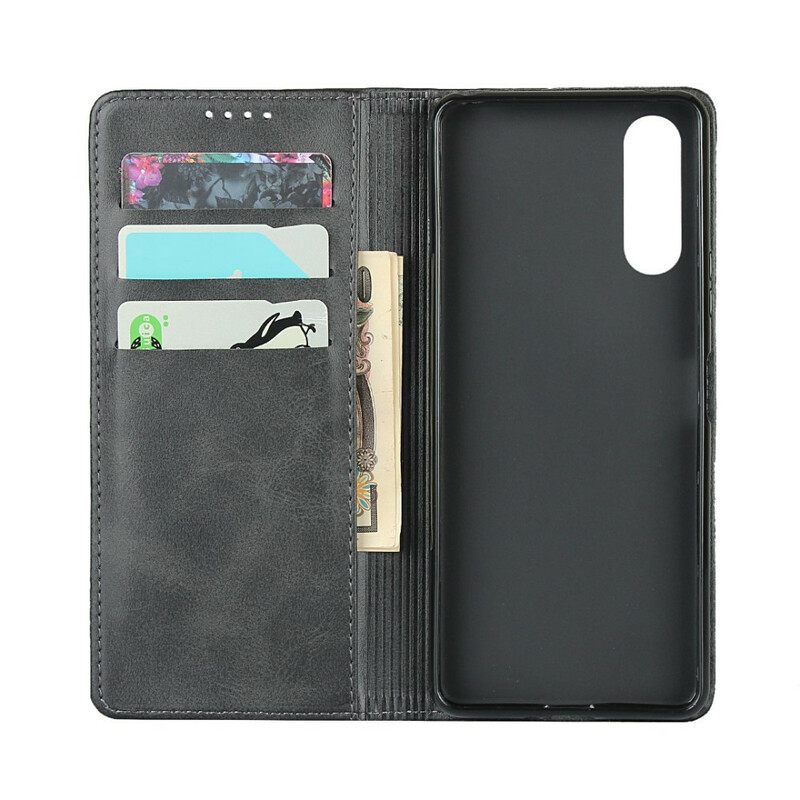 Puhelinkuoret Sony Xperia 10 II Kotelot Flip Split Leather Elegance