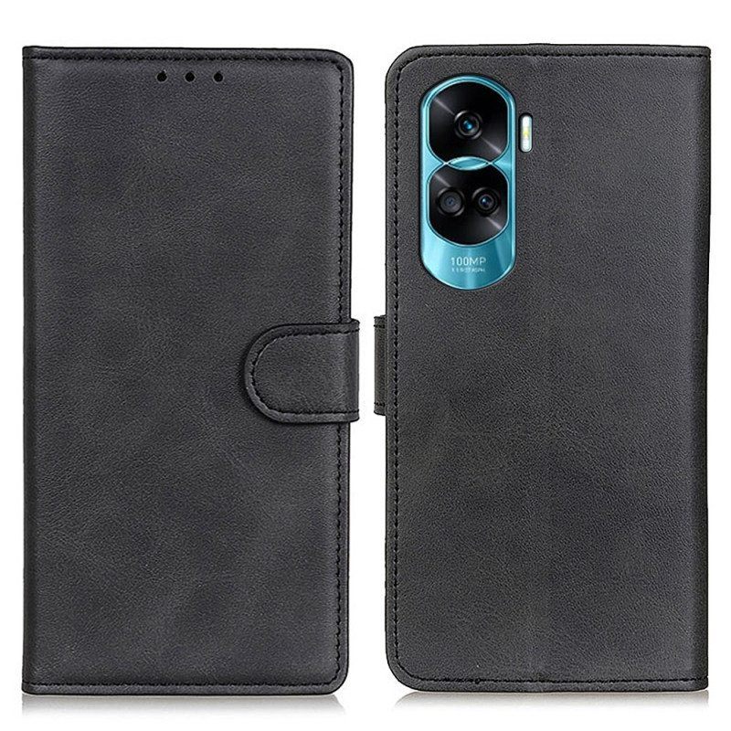 Flip Case Honor 90 Lite Matta Keinonahka