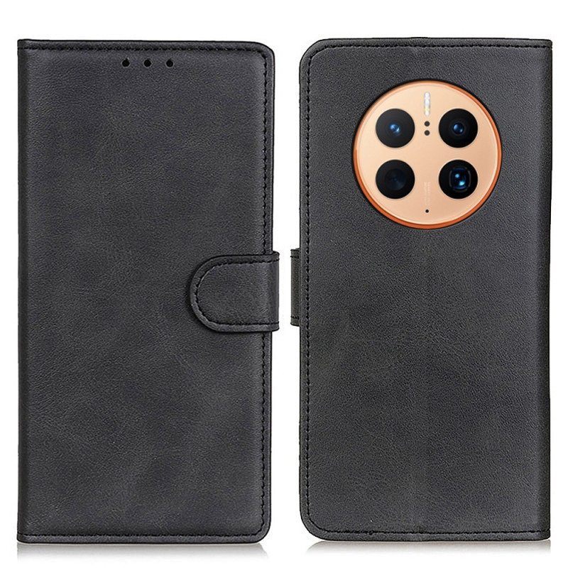 Flip Case Huawei Mate 50 Pro Matta Keinonahka