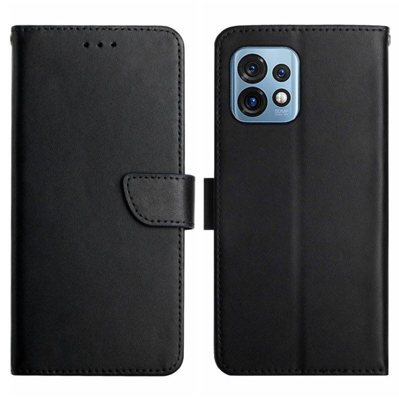 Flip Case Motorola Edge 40 Pro Aitoa Nappan Nahkaa