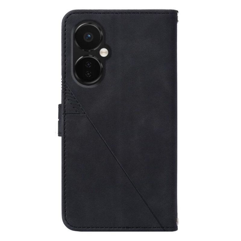 Flip Case OnePlus Nord CE 3 Lite 5G Suojaketju Kuori Hihnan Kolmiot