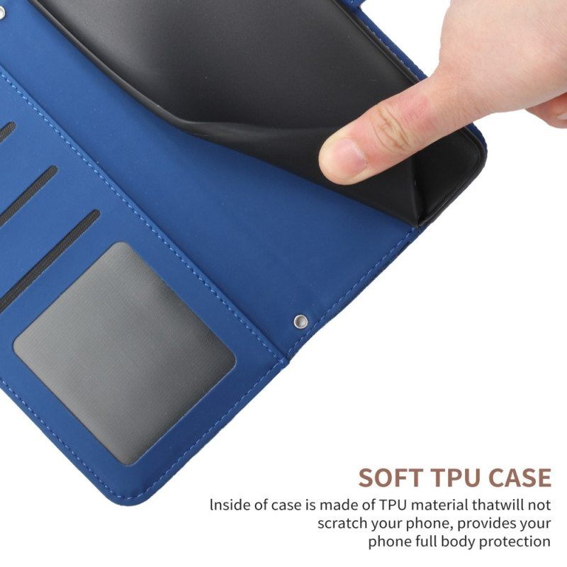 Flip Case Poco X5 5G Perhoset Ja Olkahihna